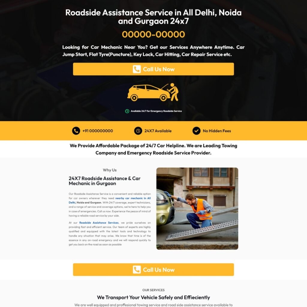 THE CAR HELP LINE | LANDING PAGE
